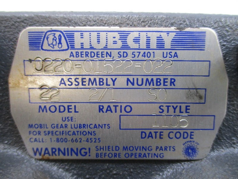 HUB CITY 0220-01522-022  NSNP