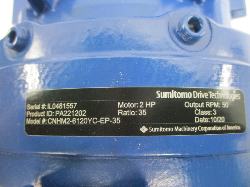 SUMITOMO PA221202 CNHM2-6120YC-EP-35 TC-FXPA 230/460V 5.61/2.80A NSNP