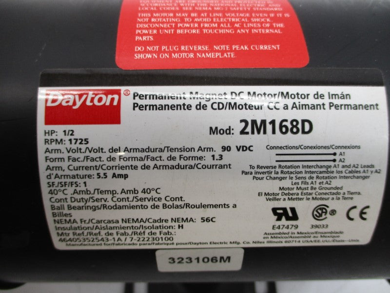 DAYTON 2M168D 90VDC 5.5A NSNP