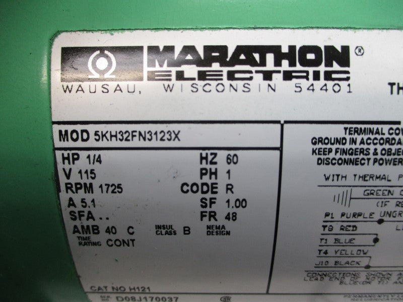 MARATHON ELECTRIC 5KH32FN3123X 115V 5.1A NSNP