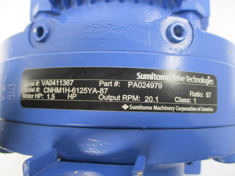 SUMITOMO PA024979 CNHM1H-6125YA-87 TC-FX 230/460V 4.66/2.33A NSNP