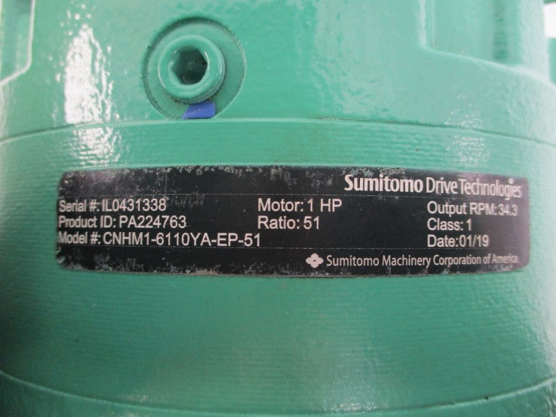 SUMITOMO PA224763 CNHM1-6110YA-EP-51 TC-FXPA 230/460V 3.06/1.53A (AS PICTURED) NSNP