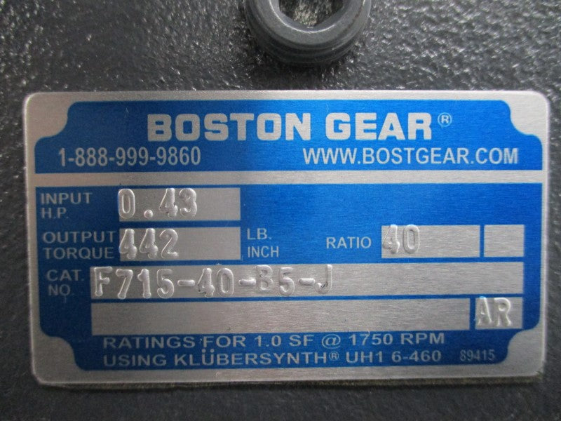 BOSTON GEAR F715-40-B5-J NSMP