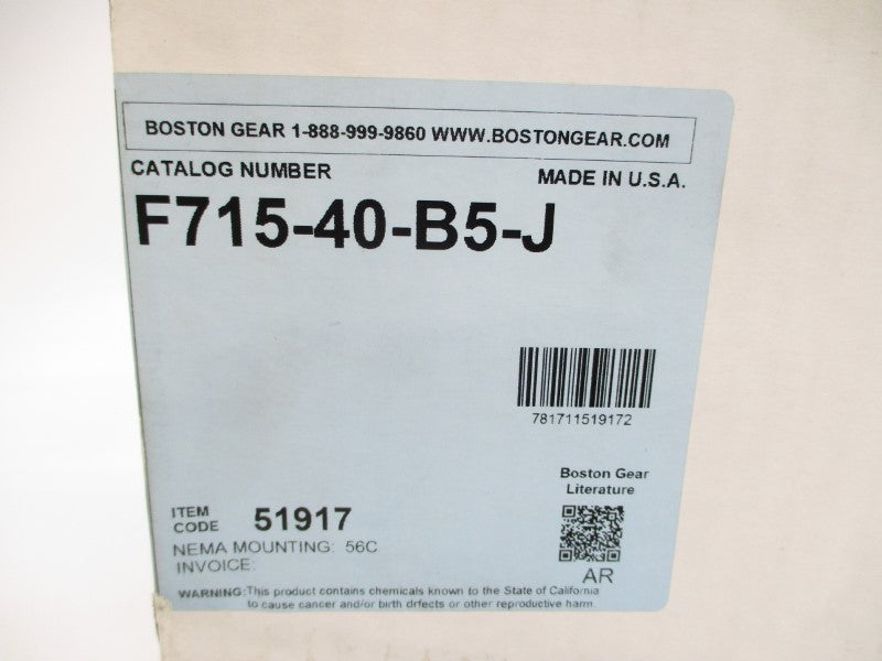 BOSTON GEAR F715-40-B5-J NSMP