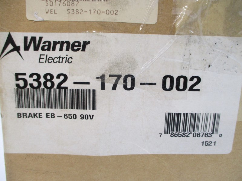 WARNER 5382-170-002 EB-650 90VDC NSMP