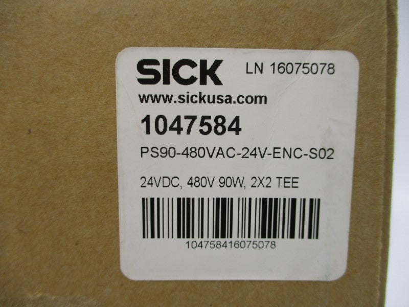 SICK PS90W-480VAC-24V-ENC-S02 1047584 380-480VAC 0.42-0.36A NSMP