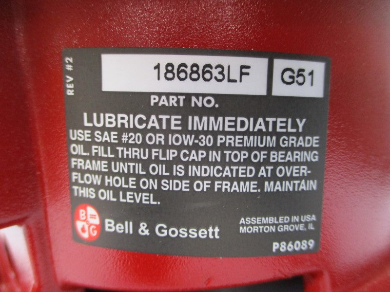BELL & GOSSETT 186863LF G51 NSMP