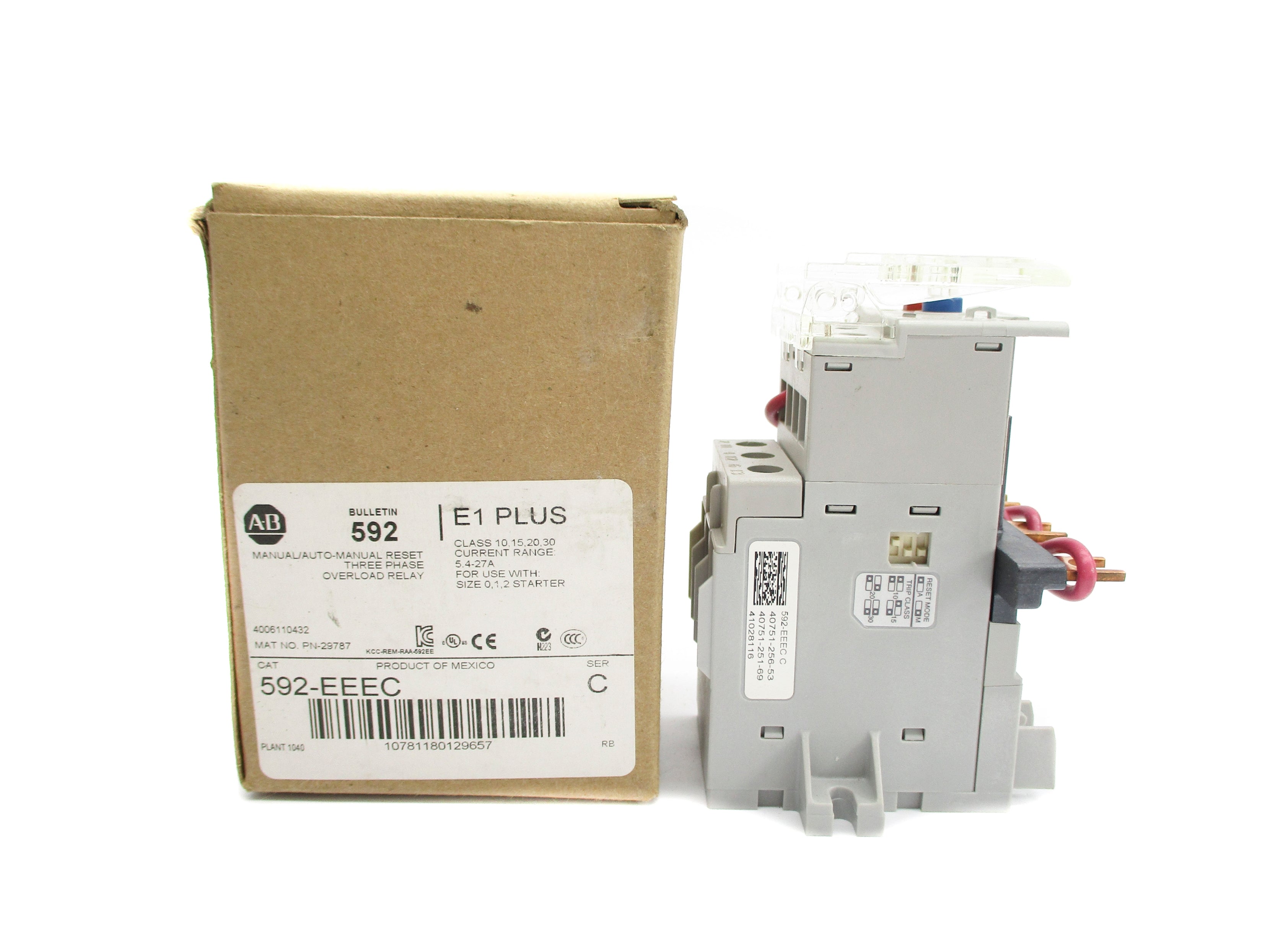 INDUSTRIAL SPARE PART 592-EEEC SER. C 690V 5.4-27A (BR/WH) NSMP