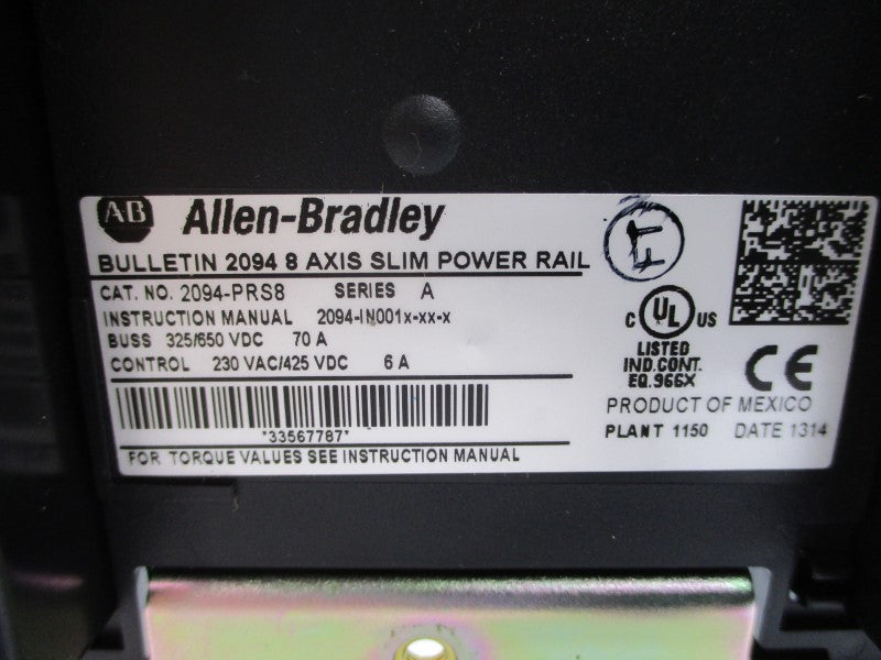 ALLEN BRADLEY 2094-PRS8 SER. A 230VAC 70A NSMP