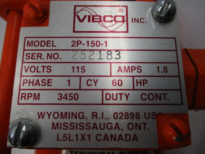 VIBCO 2P-150-1 115V 1.8A NSNP