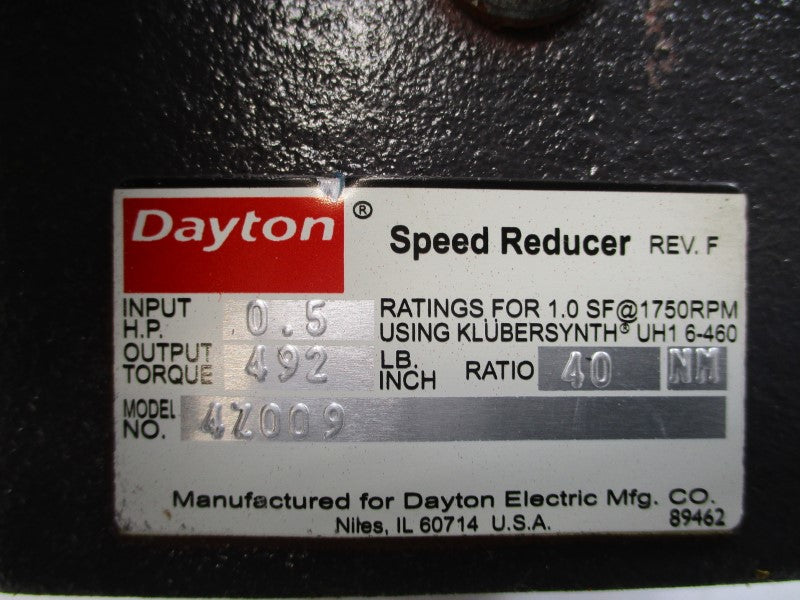 DAYTON 4Z009 NSNP