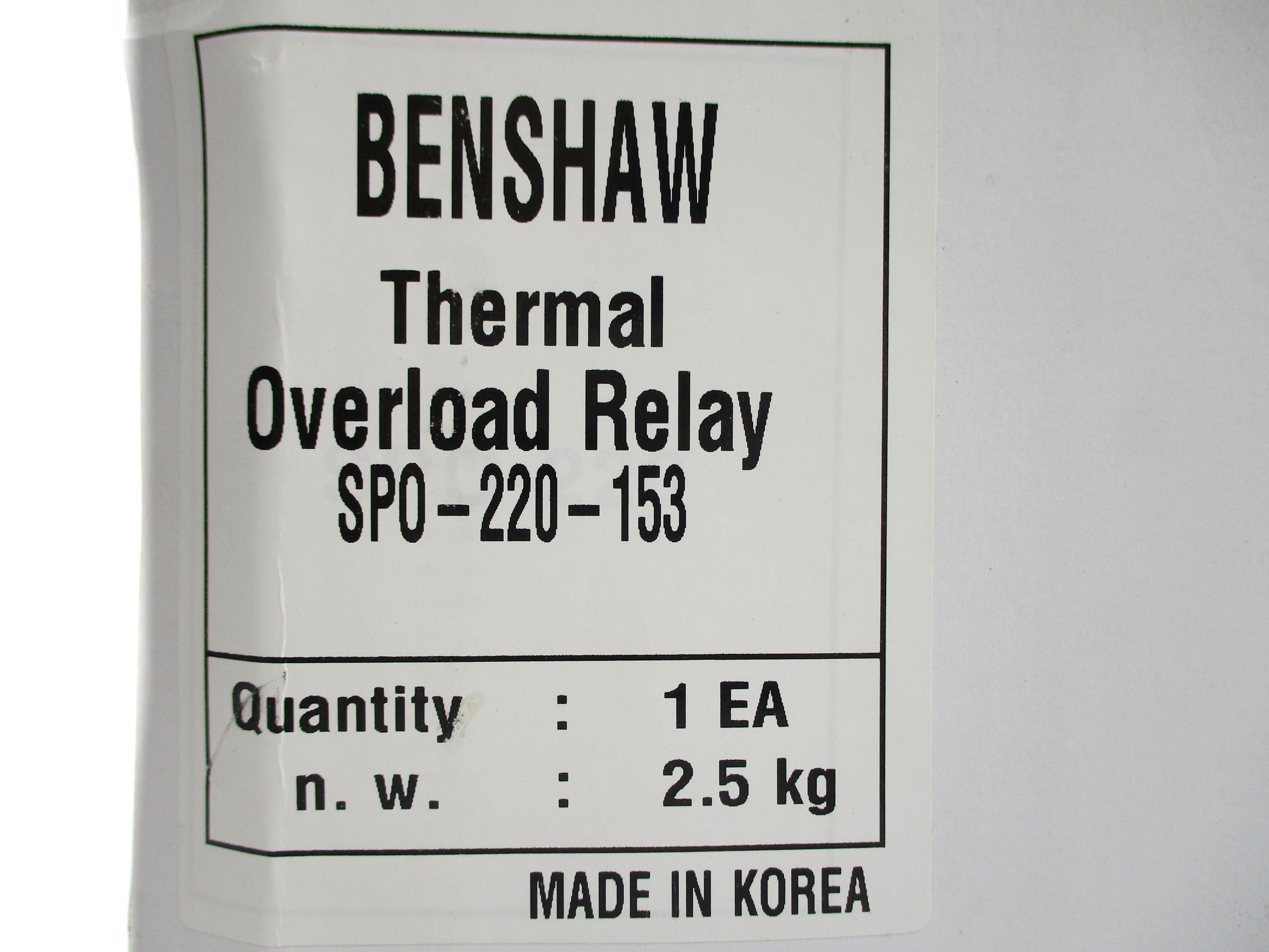 BENSHAW SPO-220-153 225A NSMP