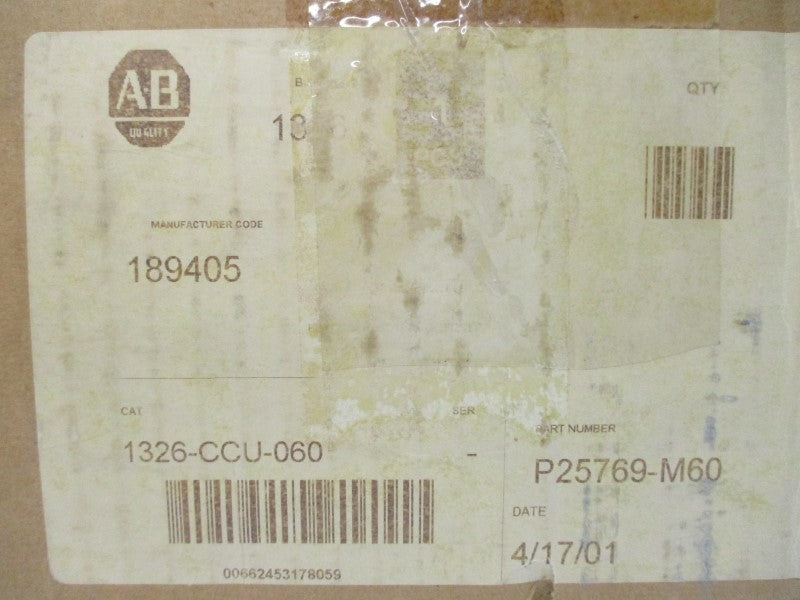 ALLEN BRADLEY 1326-CCU-060 SER. B NSMP