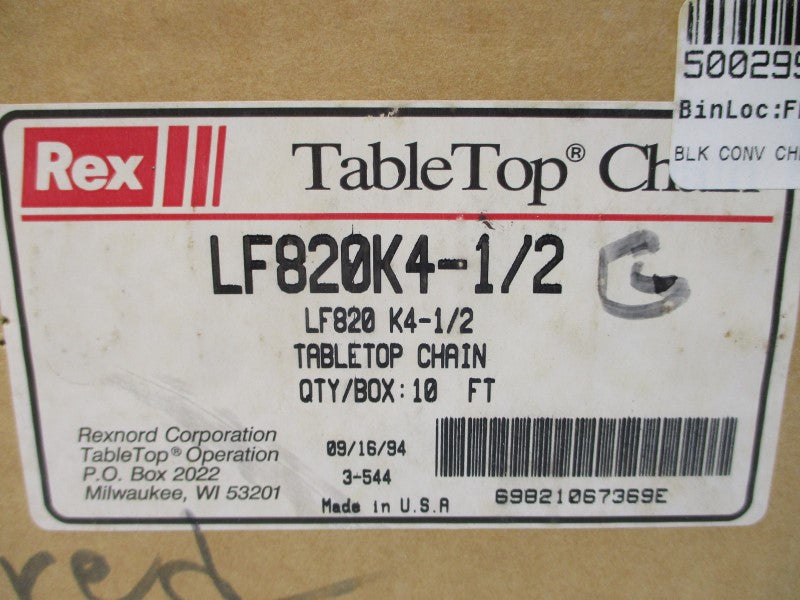 REX LF820K4-1/2 10' NSMP