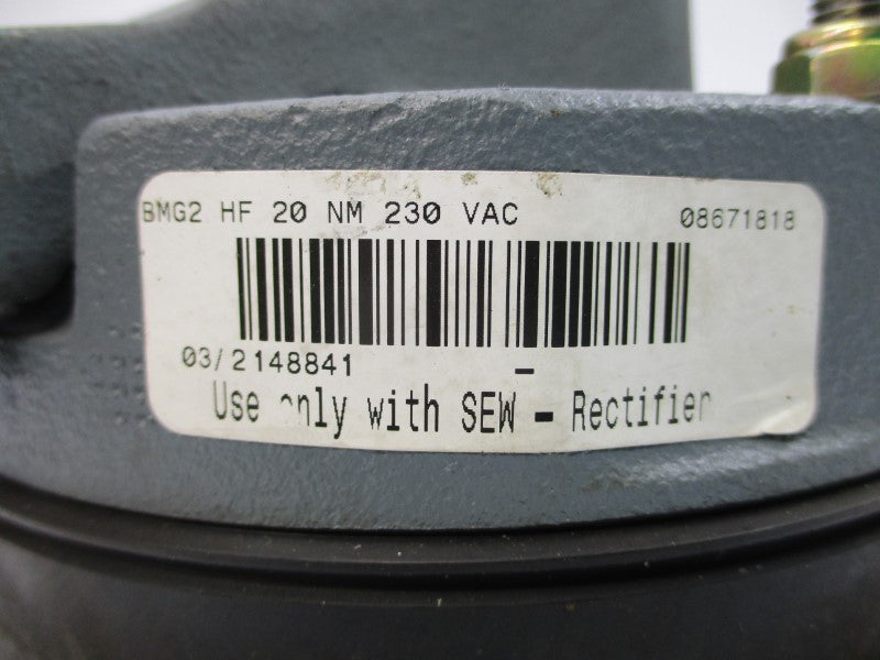 SEW BMG2HF20NM 230VAC NSNP