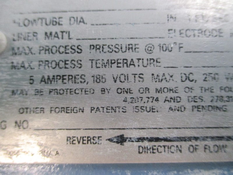 ROSEMOUNT 8703TSA030S1L1 185VDC 5A 275PSI UNMP