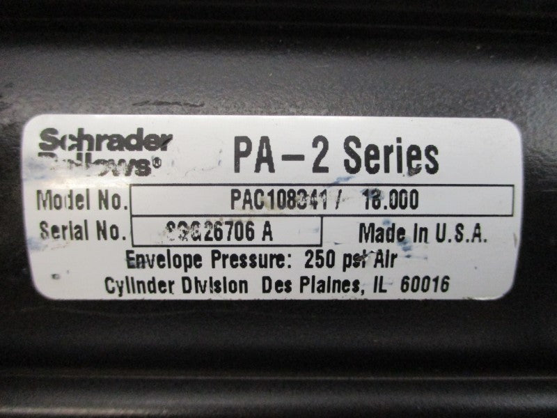 SCHRADER BELLOWS PAC108341/18.000 250PSI NSNP