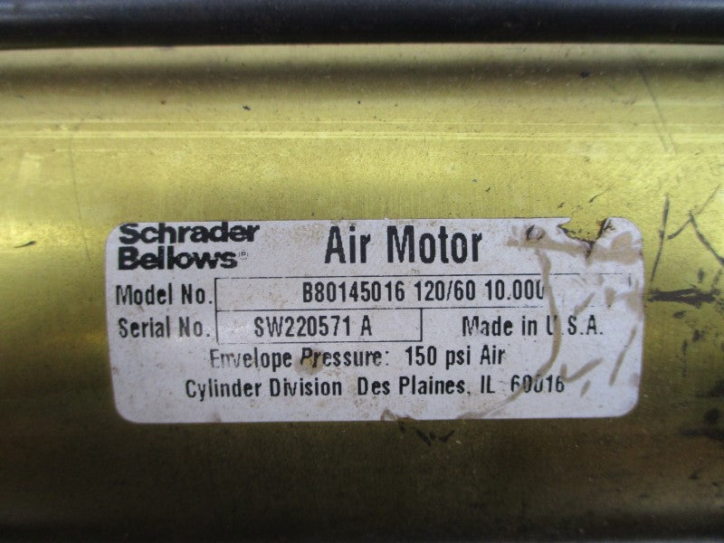 SCHRADER BELLOWS B80145016120/6010.000 150PSI UNMP