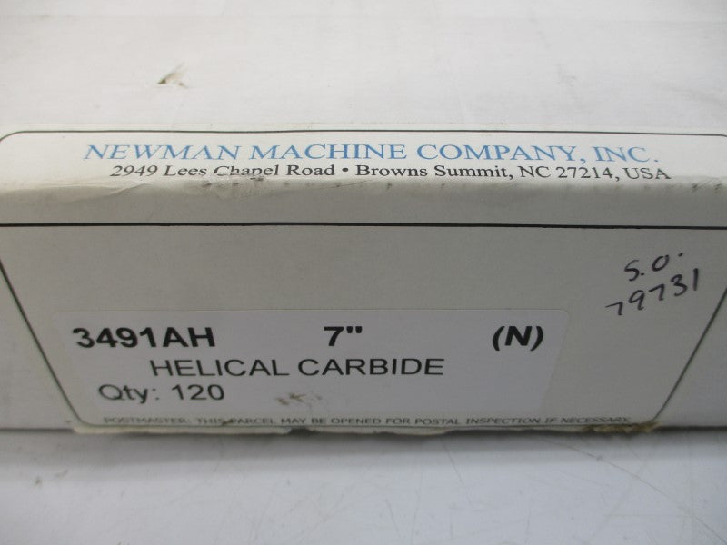 NEWMAN MACHINE 3491AH 7" (PKG OF 120) NSMP