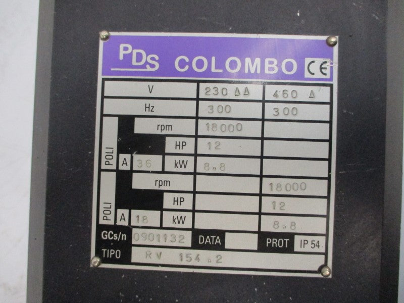 PDS COLOMBO RV154.2 230/460V 18/36A (AS PICTURED) UNMP
