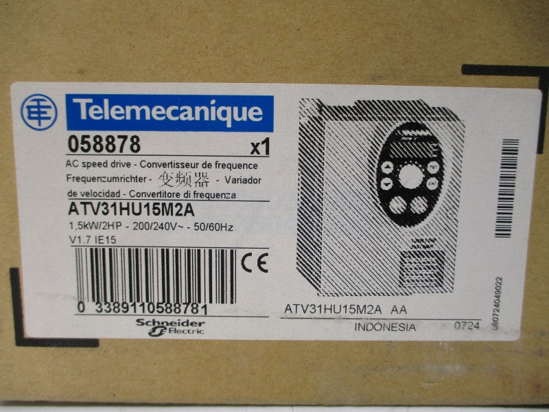 TELEMECANIQUE ATV31HU15M2A 200/240VAC 15.8A NSMP