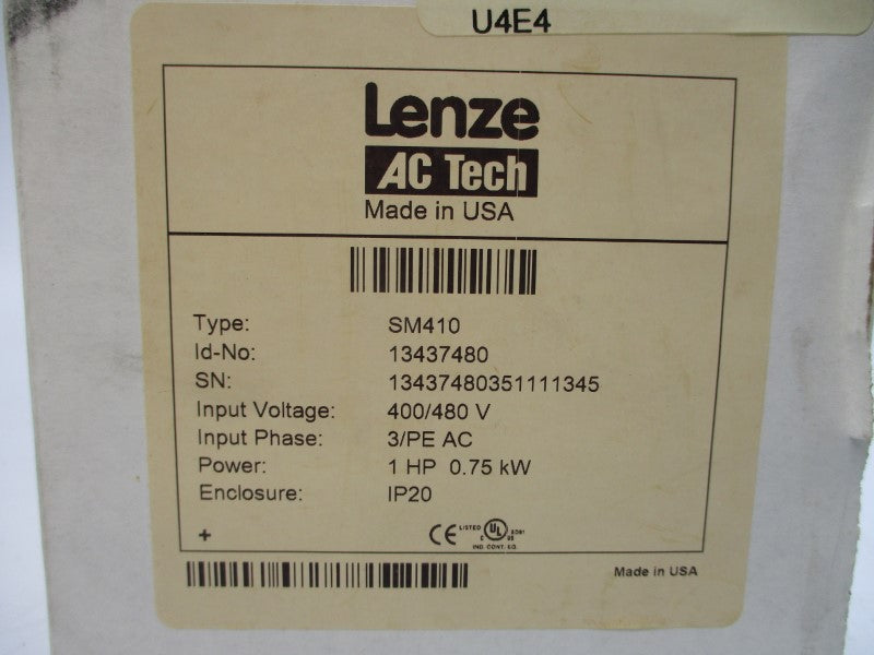 LENZE SM410 13437480 400/480V 3/2.5A NSMP
