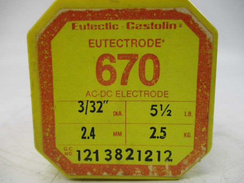 CASTOLIN EUTECTIC 670 1213821212 3/32" NSMP