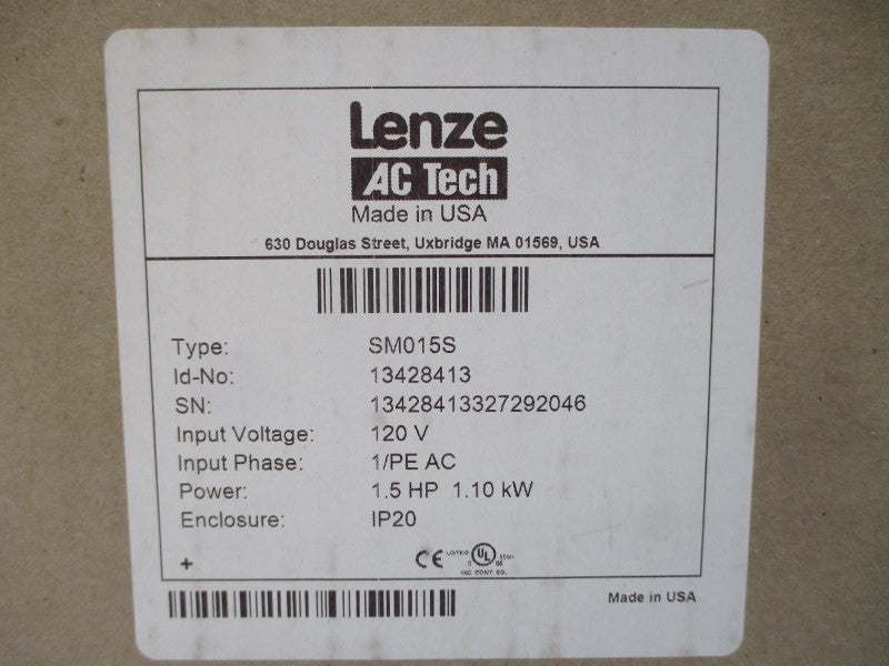 LENZE SM015S 13428413 120VAC 24A NSMP