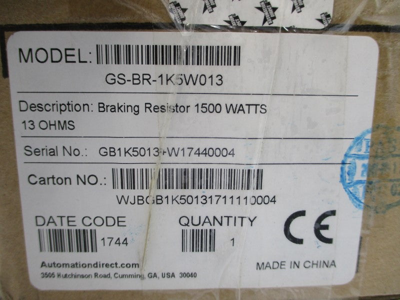 AUTOMATION DIRECT GS-BR-1K5W013 NSMP