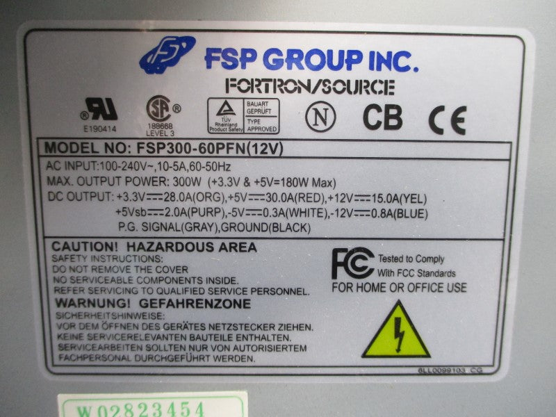 FSP GROUP FSP300-60PFN(12V) 100-240VAC 10-5A NSNP