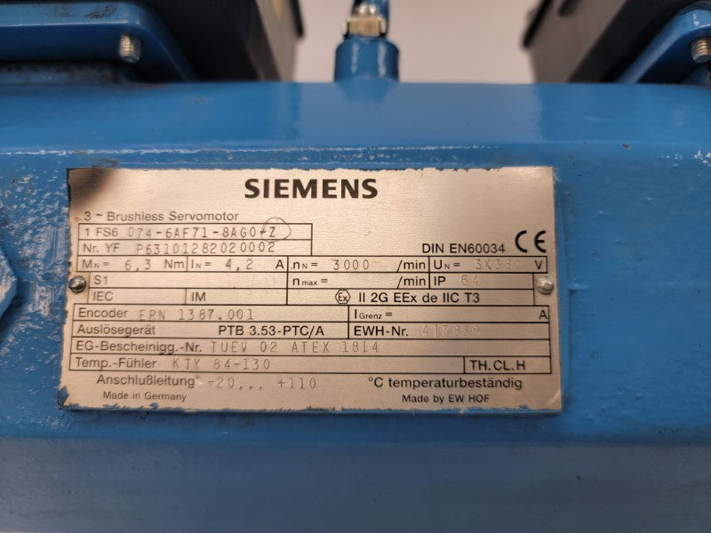 SIEMENS 1FS6074-6AF71-8AG0-Z 380V 4.2A NSNP
