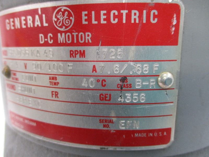 GENERAL ELECTRIC 5BCD56KA49 90VDC 7.6A NSNP