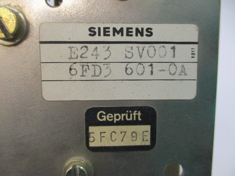 SIEMENS 6FD3601-0A 797614-06 UNMP