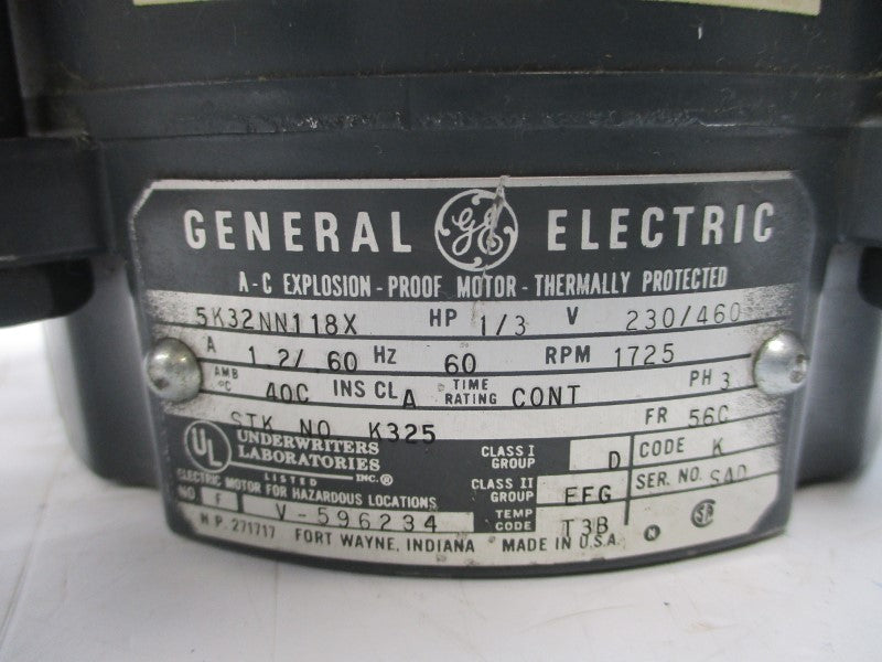 GENERAL ELECTRIC 5K32NN118X 230/460VAC 1.2/.60A NSNP