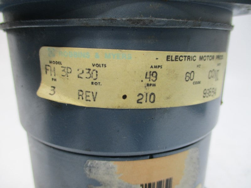 ROBBINS & MYERS FM3P 230V .49A NSNP