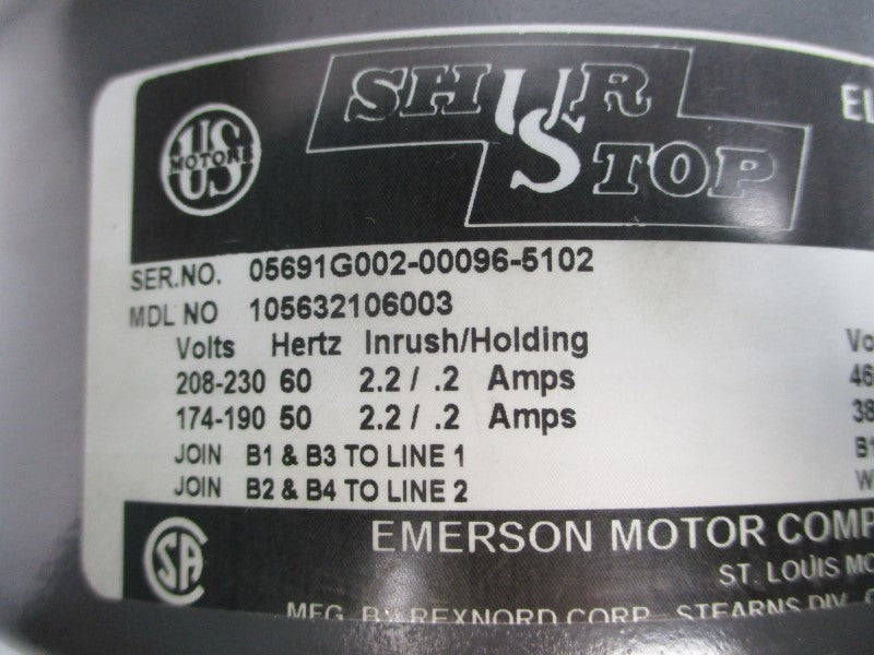 US MOTORS U32S2ACR 105632106003 208-230/460V 5.10-5.00/2.50A NSNP