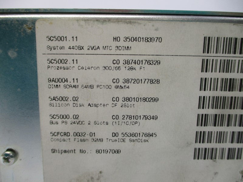 B&R AUTOMATION 5C5001.11 UNMP