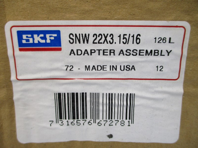 SKF SNW22X3.15/16 NSMP
