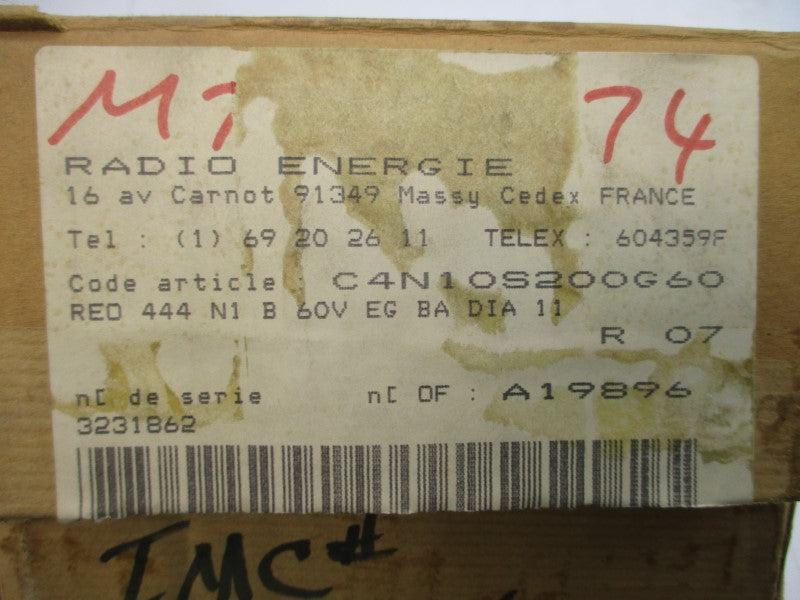 RADIO-ENERGIE REO444N1 C4N10S200G60 60V 0.18A NSMP