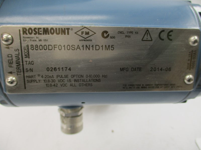 ROSEMOUNT 8800DF010SA1N1D1M5 10.8-42VDC 275PSI UNMP