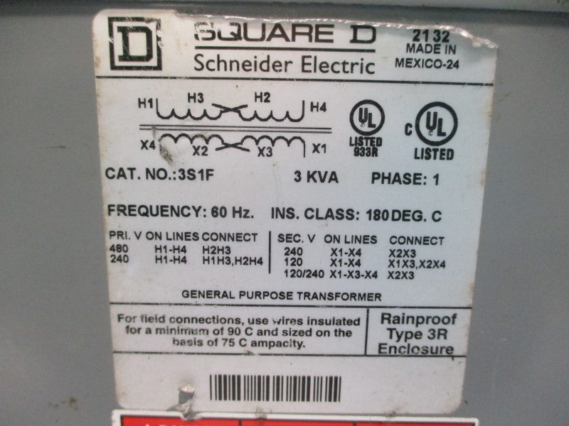 SQUARE D 3S1F 240/480V (AS PICTURED) NSNP