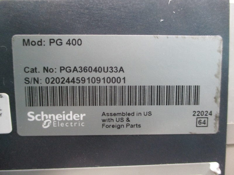 SQUARE D PGA36040U33A SER. 1 600V 400A NSNP