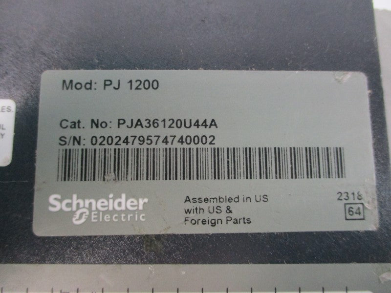 SQUARE D PJA36120U44A SER. 1 600V 1200A (AS PICTURED) NSNP