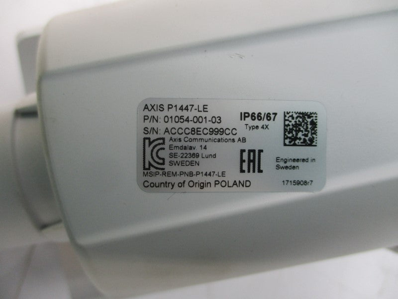 AXIS 01054-001 P1447-LE NSMP