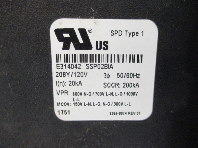 SQUARE D SSP02BIA 208/120V NSNP