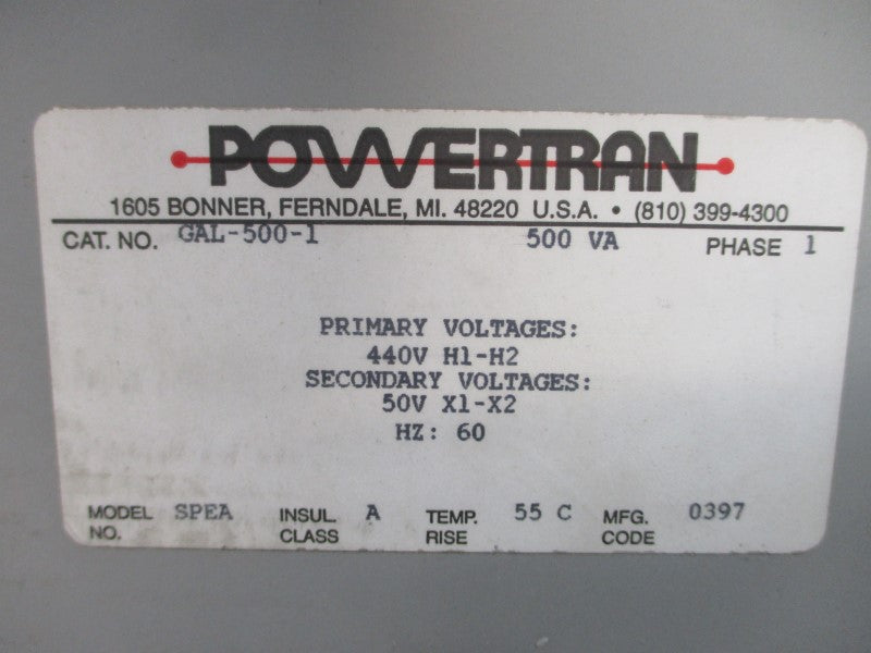 POWERTRAN GAL-500-1 440V NSNP