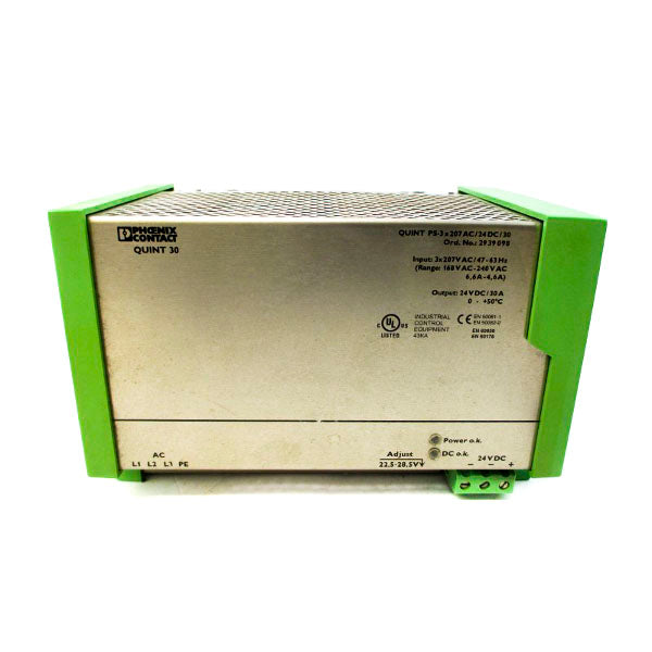 PHOENIX CONTACT QUINTPS-3X207AC/24DC/30 2939098 207VAC 6.6-4.6A NSNP