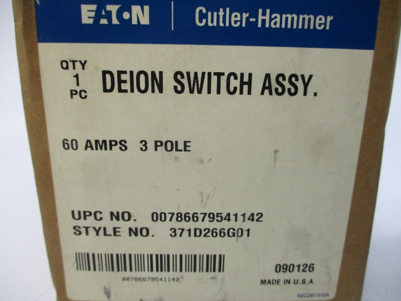 EATON 371D266G01 600VAC 60A NSMP