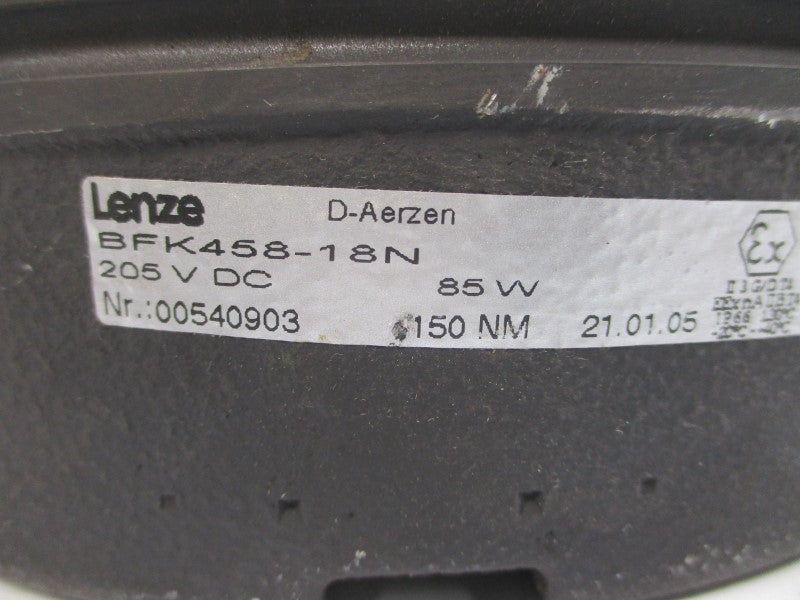 LENZE BFK458-18N 00540903 205VDC NSNP