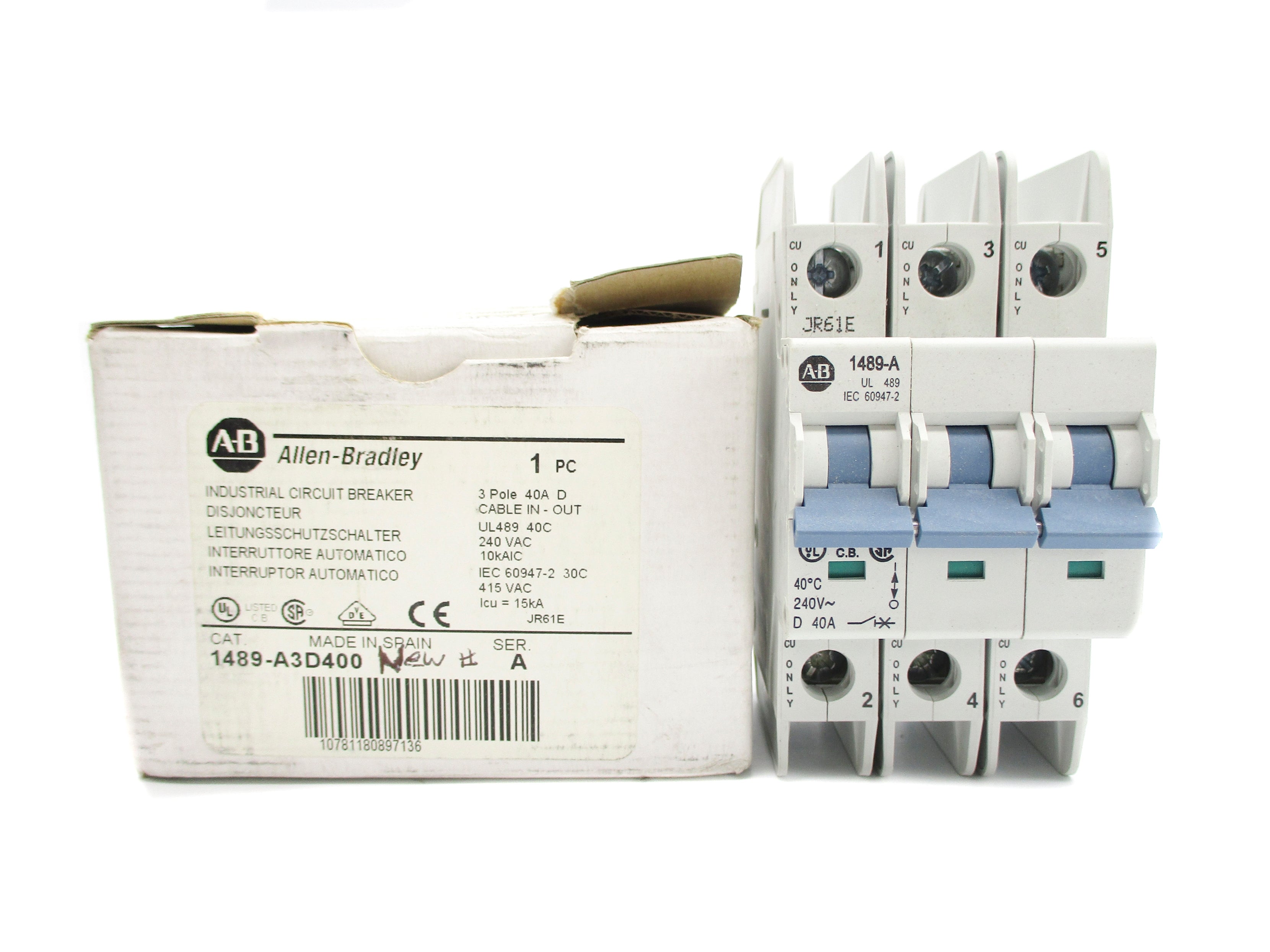 ALLEN BRADLEY 1489-A3D400 SER. A 240V 40A NSMP